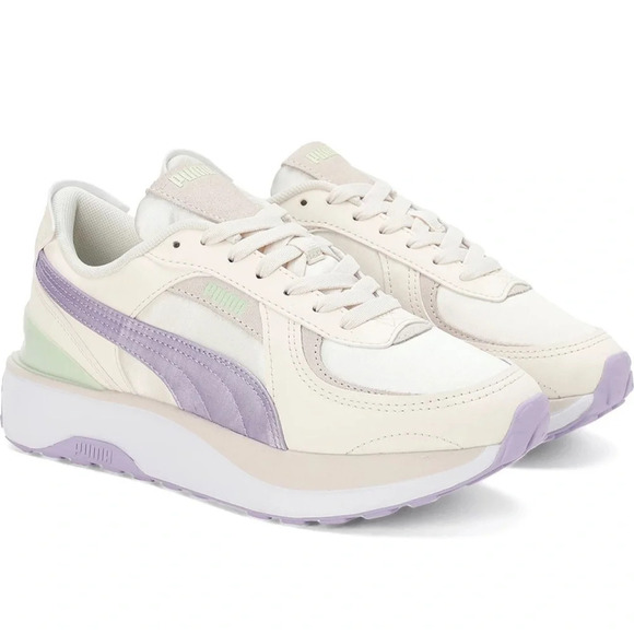 Puma Cruise Rider NU Satin Sneaker,
White + Pristine, Size US 5.5/EU 36.5, NIB - Picture 2 of 15